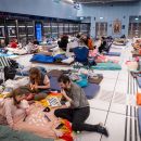 תחנת רכבת שהפכה למקלט, תל אביב, מרץ 2026 | Photo by Chaim Goldberg/Flash90