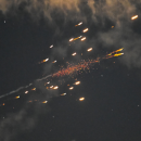 טילים איראניים מעל תל אביב, מרץ 2026 | Photo by Paulina Patimer/ZUMA Press Wire through REUTERS