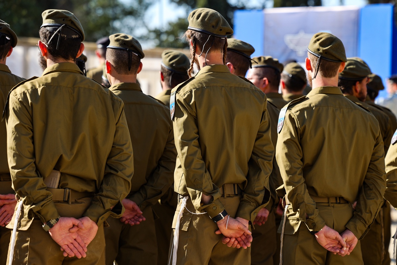 טקס השבעה של חיילי חטיבת החשמונאים, פברואר 2025 | Photo by Jonathan Shaul/Flash90