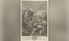 משה עם בני ישראל האוספים את המן, תחריט מהמאה ה-18 (בנדטו ארדי, לפי ציור של גווידו רני) | Photo by IMAGO IMAGES via REUTERS