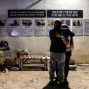 טקס זיכרון במלאת שנתיים לאירועי שבעה באוקטובר, קיבוץ כפר עזה | Photo by Tsafrir Abayov/FLASH90