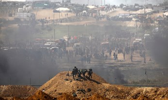 הפגנות ועימותים בגבול עזה, אפריל 2018 | Photo by REUTERS