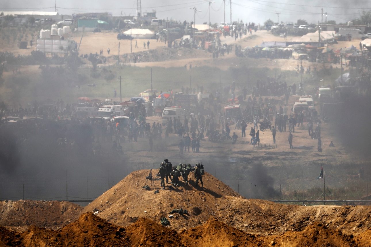 הפגנות ועימותים בגבול עזה, אפריל 2018 | Photo by REUTERS