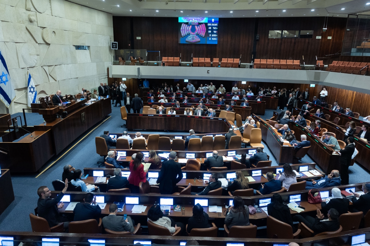 הצבעה במליאת הכנסת, יולי 2026 | Photo by Yonatan Sindel/Flash90